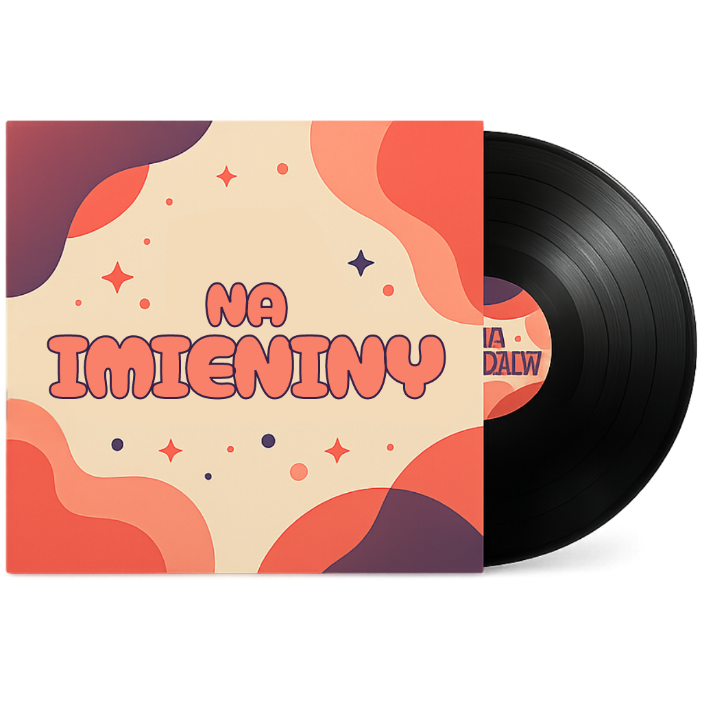 Okładka piosenki personalizowanej na imieniny