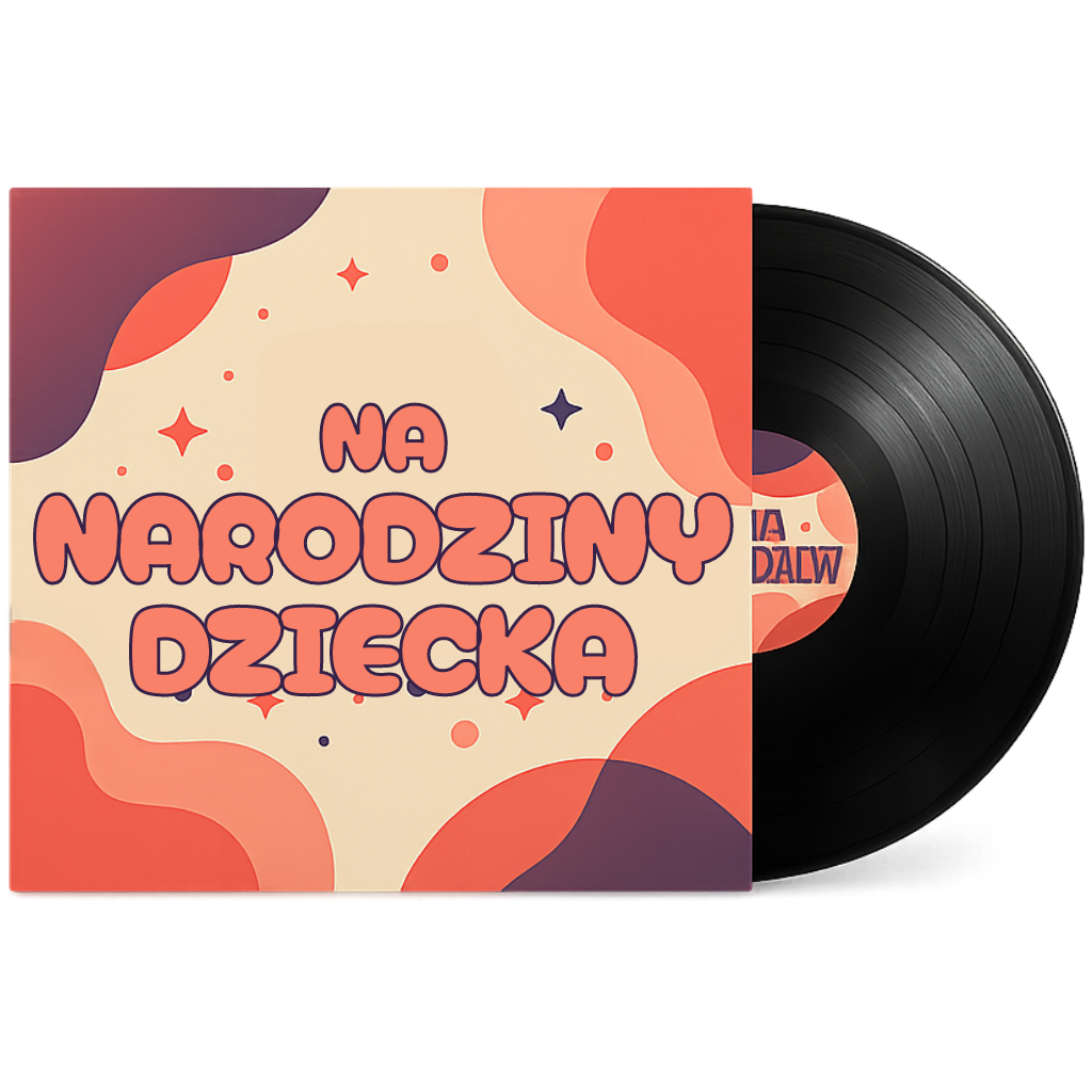 okładka produktu piosenka personalizowana na narodziny dziecka