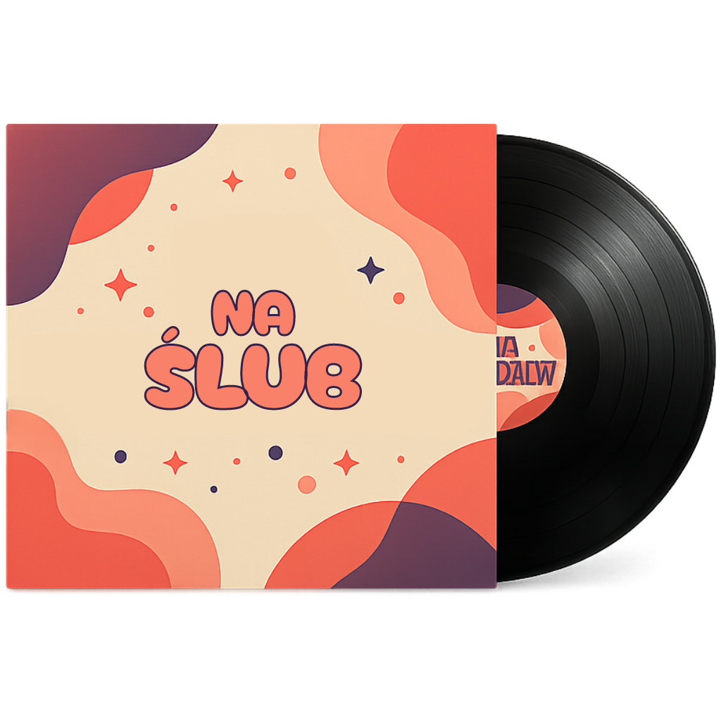 okładka produktu personalizowanej piosenki z okazji ślubu