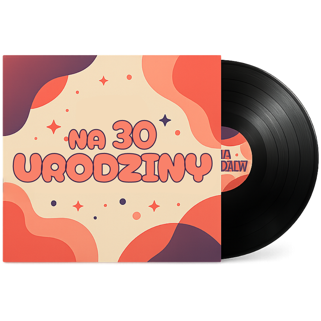 okładka produktu personalizowana piosenka na prezent 30 urodziny