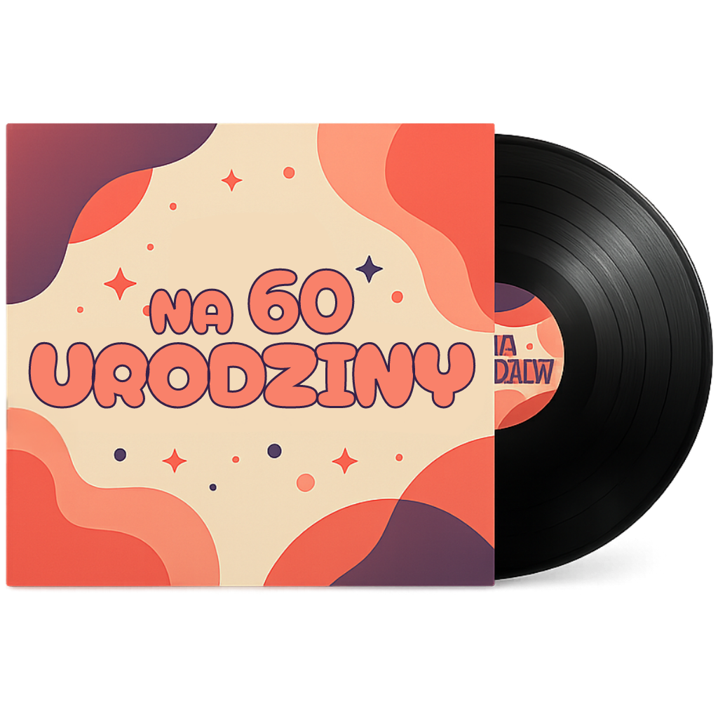 okładka produktu personalizowana piosenka na prezent 60 urodziny